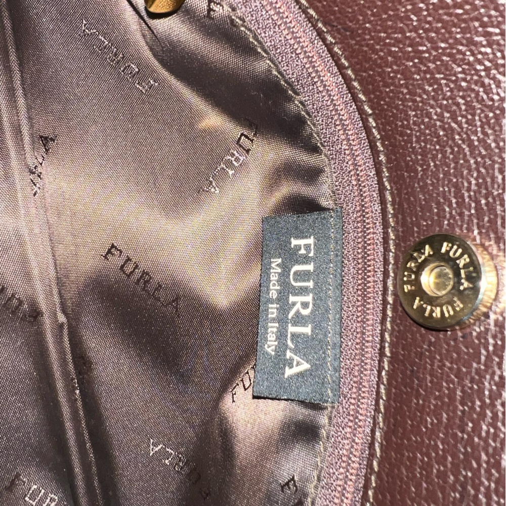 Furla Chocolate Brown Leather Clutch - Picture 4 of 11